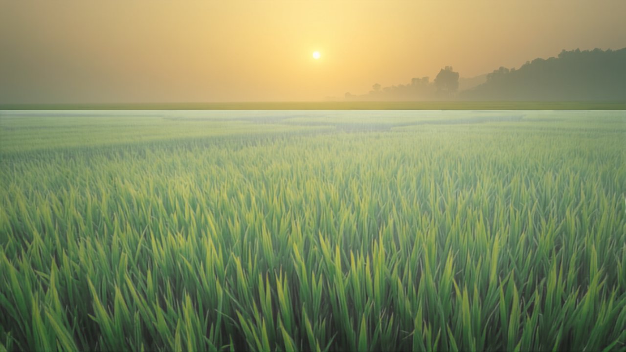 Groene rijstvelden in Thailand